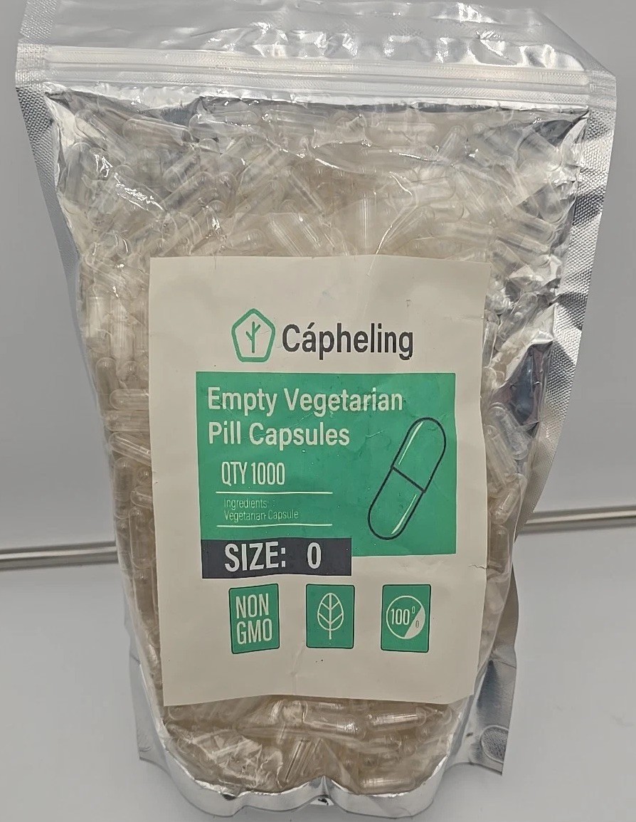 Vegan Capsules Empty Size 0 Clear Vegetarian Veggie Kosher Veg Caps DIY Pills