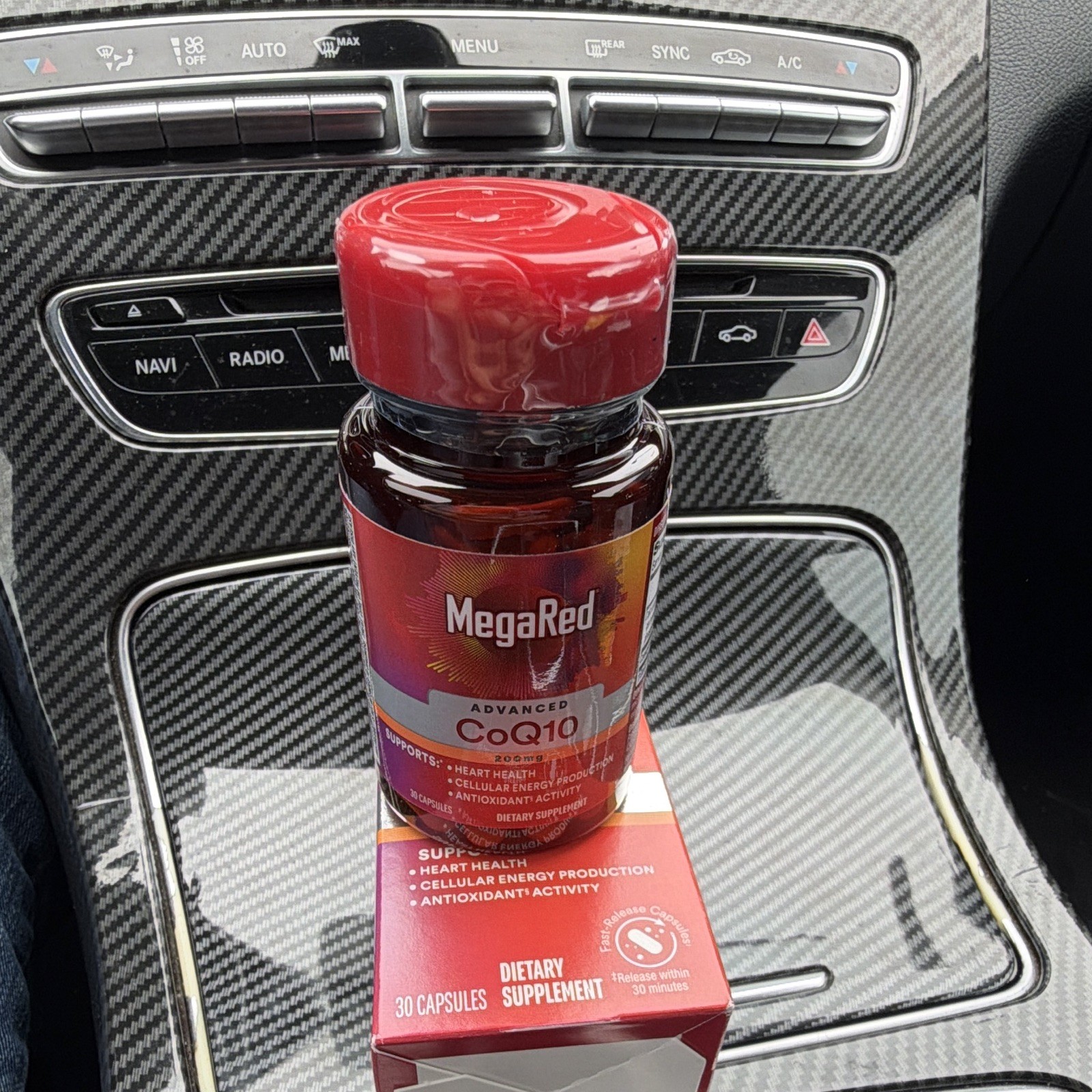 MegaRed Advanced CoQ10 200mg Heart Health Energy Antioxidant 30 Capsules