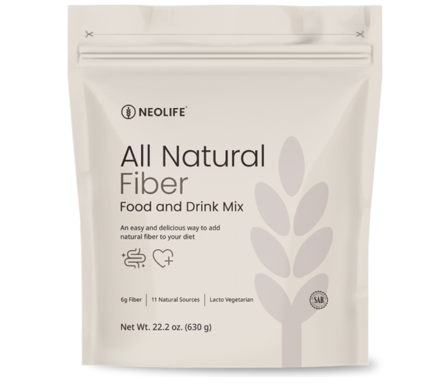 NeoLife All Natural Fiber Food & Drink Mix powder for heart and colon health