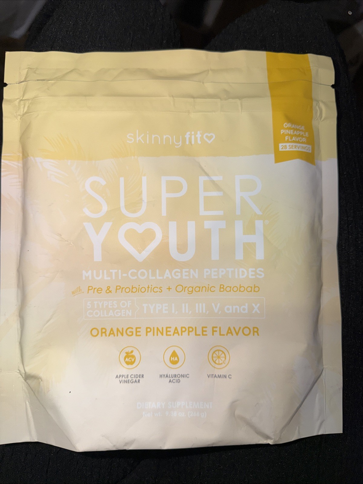 SKINNY FIT SUPER YOUTH ORANGE PINEAPPLE (30 SERVINGS) NEW/SEALED )🔥