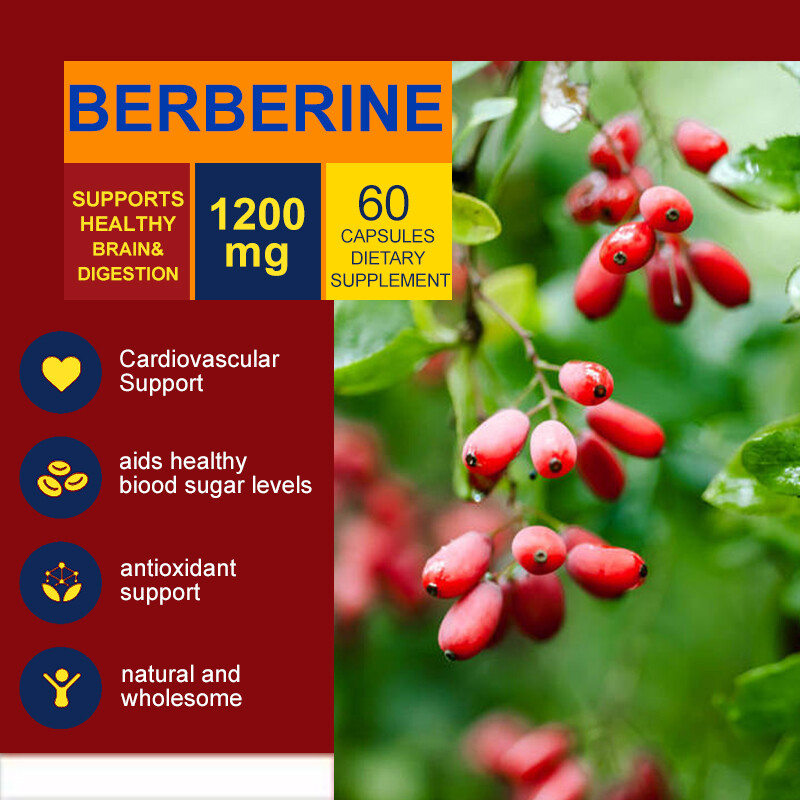 Premium Berberine HCL 1200mg High Potency Anti-inflammatory,Blood Sugar Support