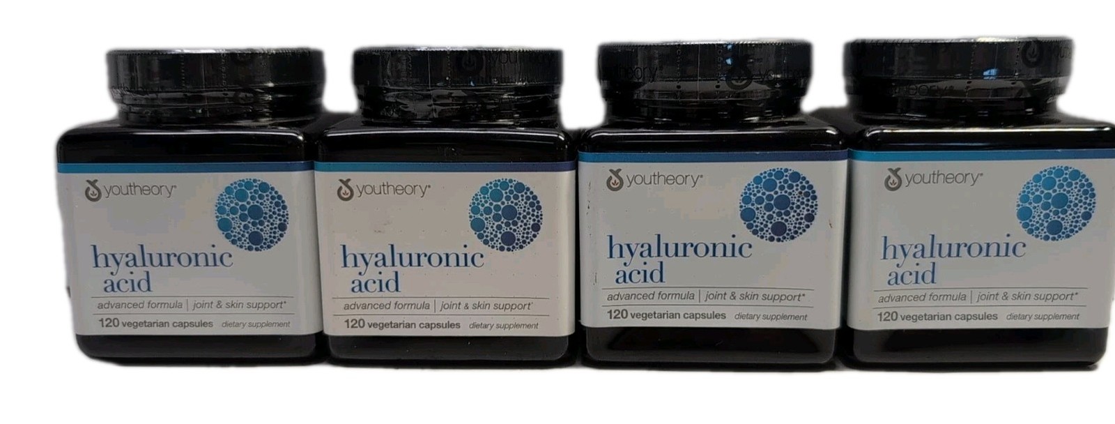 (4) Youtheory Hyaluronic Acid Advanced Formula Joint 120 Capsules Each 04/2026+