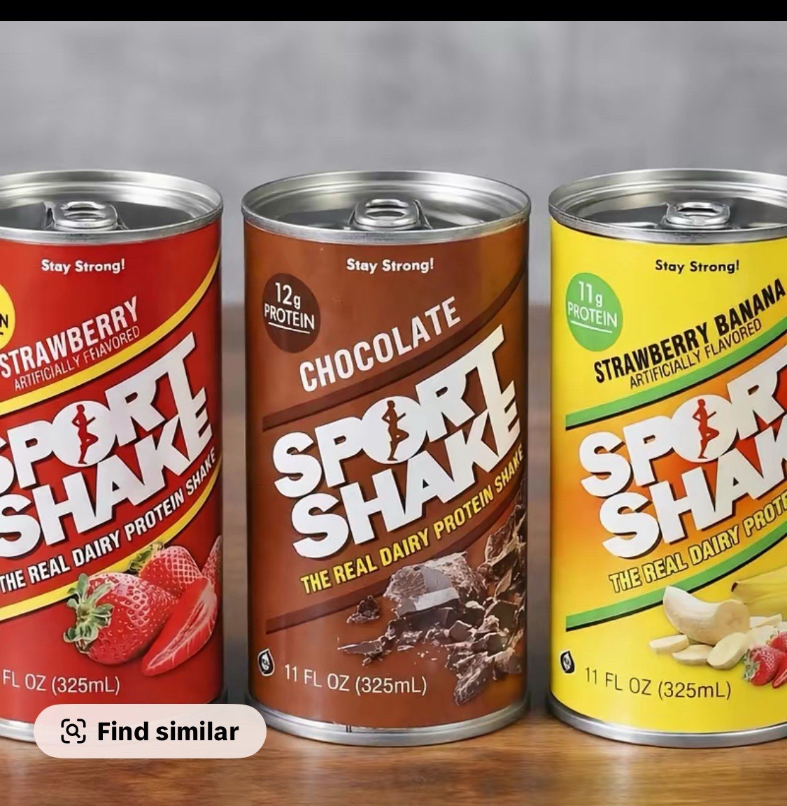 Sport Shake Protein Shake Strawberry, Chocolate, Strawberry Banana 11 fl oz