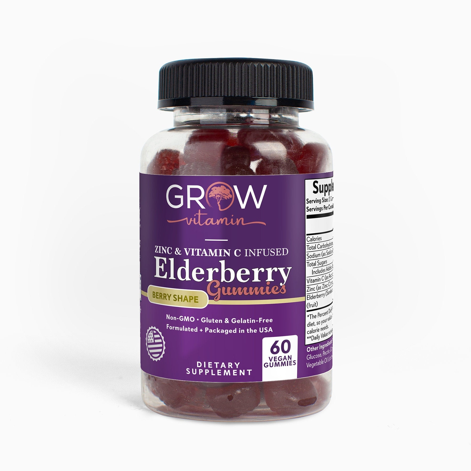 Elderberry Gummies Infused With Zinc & Vitamin C
