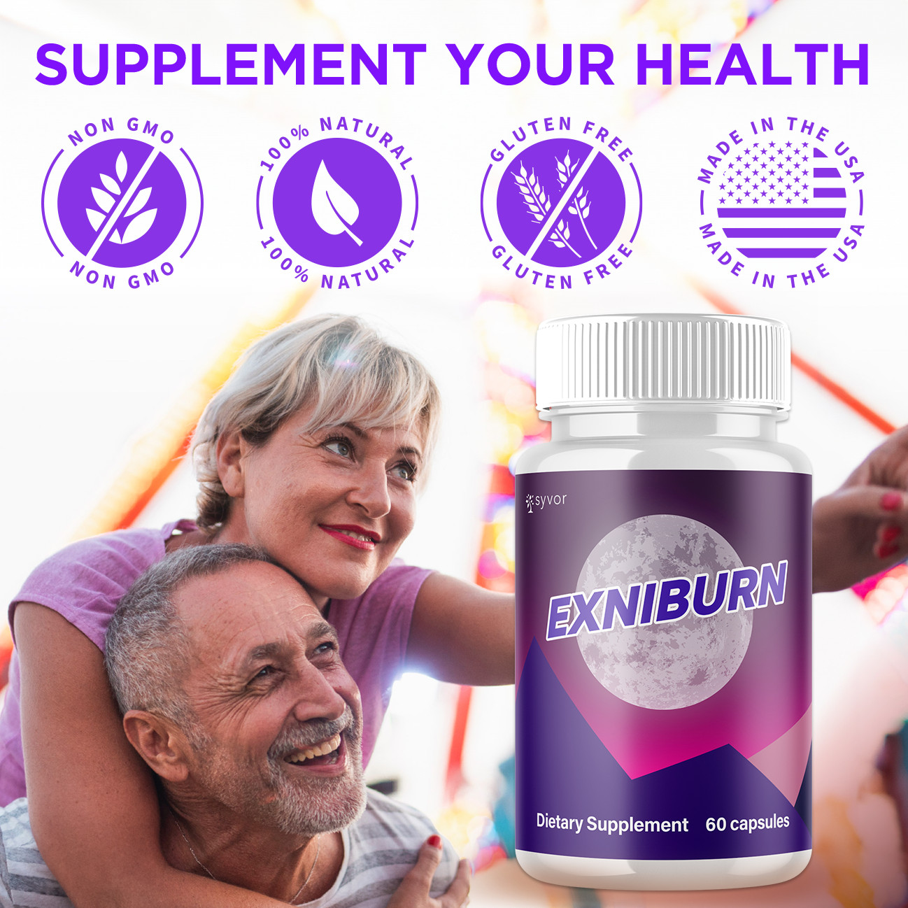 (5 Pack) Exniburn Advanced Energy & Fitness Max Supplement Exni Burn 300 Capsule