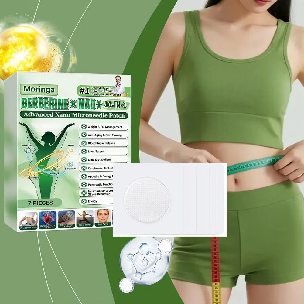 Moringa Berberine 10-in-1 Advanced Nano Microneedle Patch (7pcs/box)