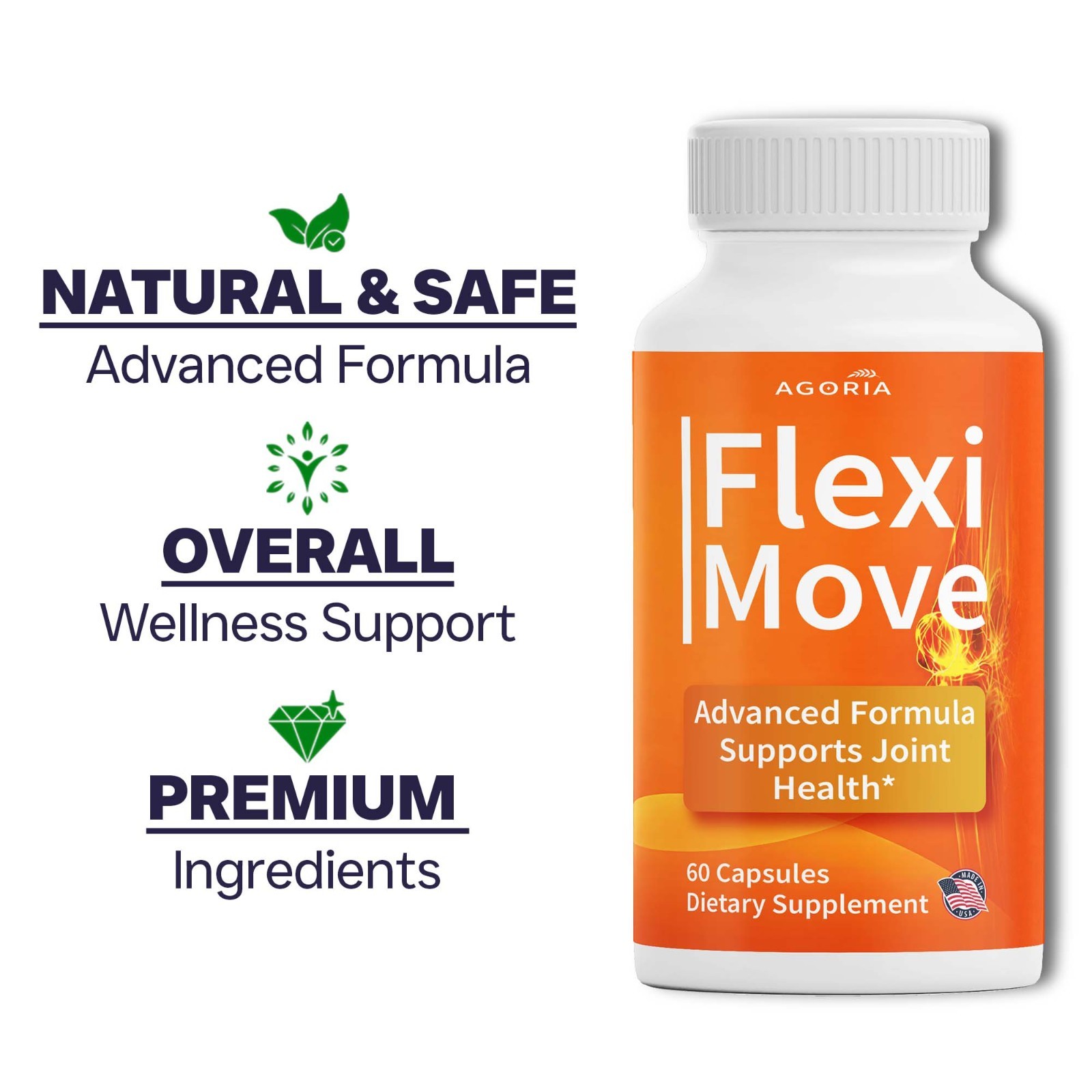 (6 Pack) Flexi Move Joint Support Advanced Formula Supplement FlexiMove Capsules