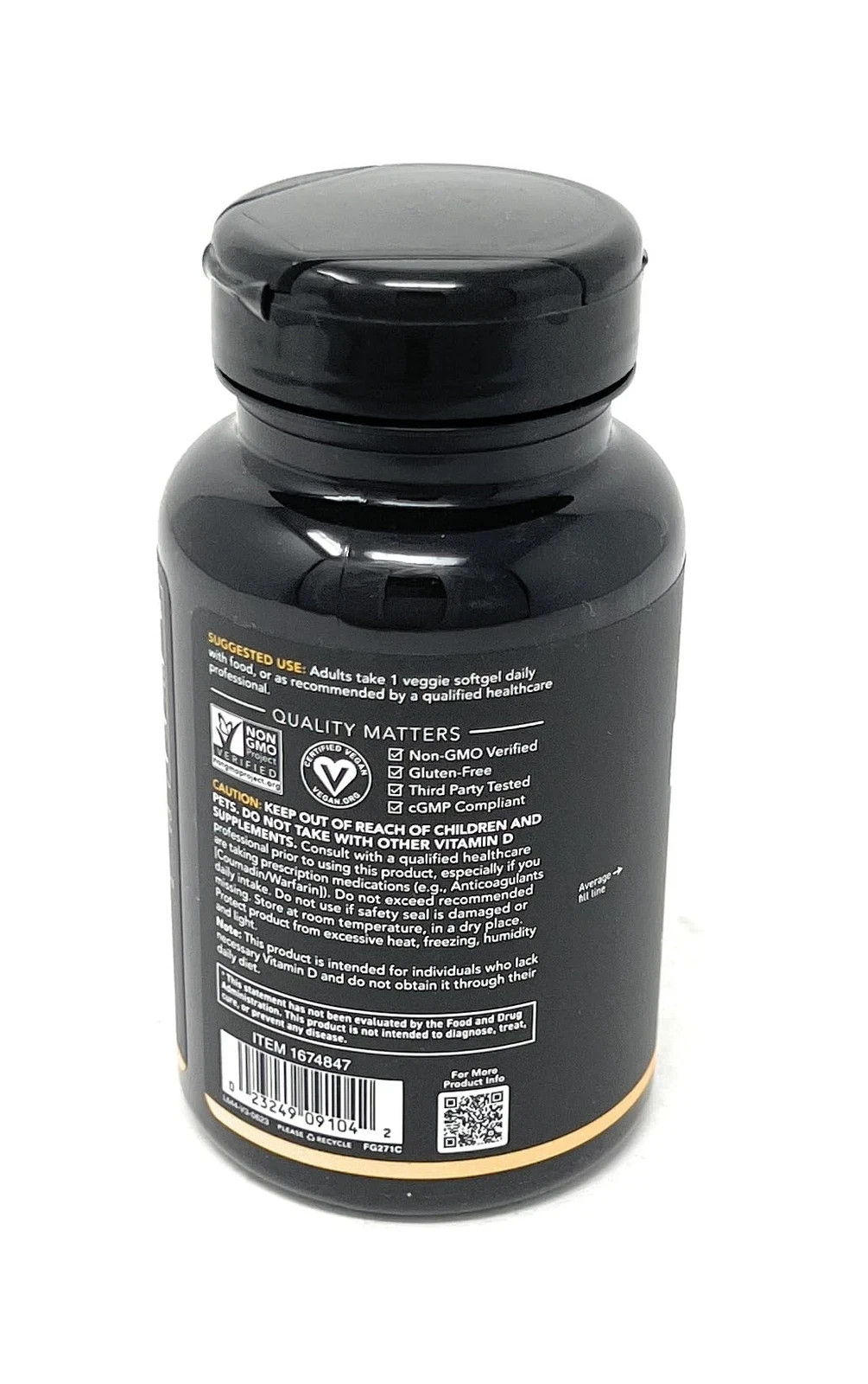 Sports Research Vitamin D3 K2 5000 IU D3 100 mcg K2 Vegan Softgels