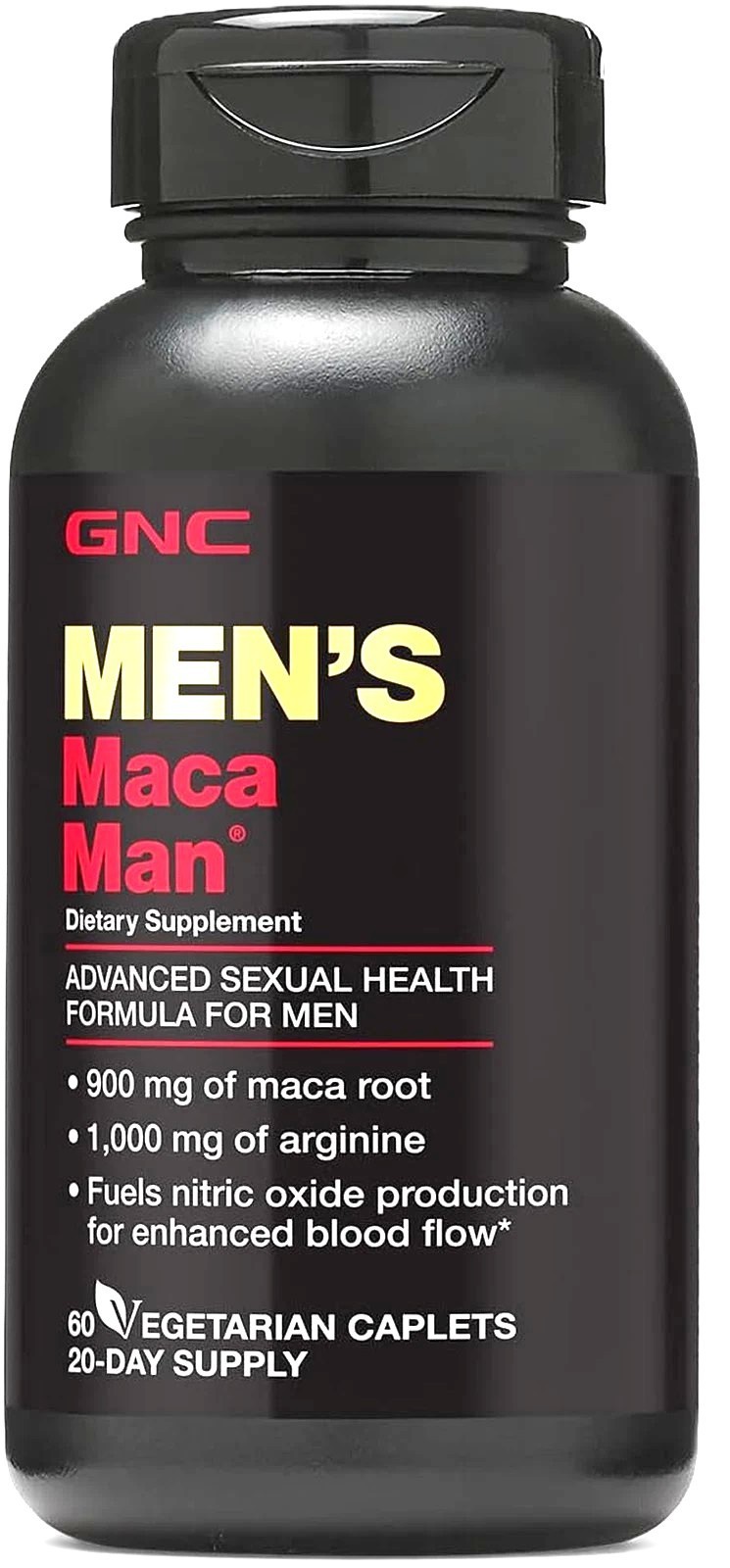 GNC Men’s MACA MAN Dietary Supplement – 60 Capsules