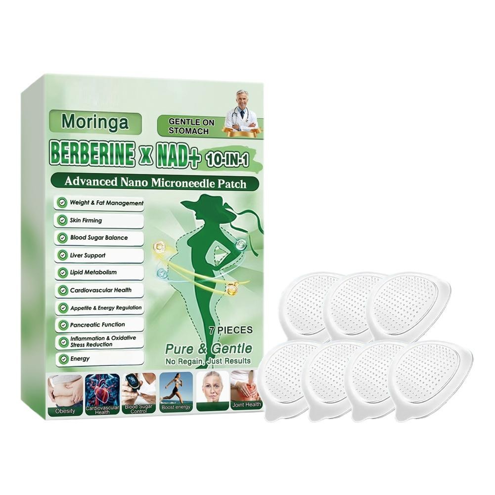 Moringa Berberine 10-in-1 Advanced Nano Microneedle Patch (7pcs/box)