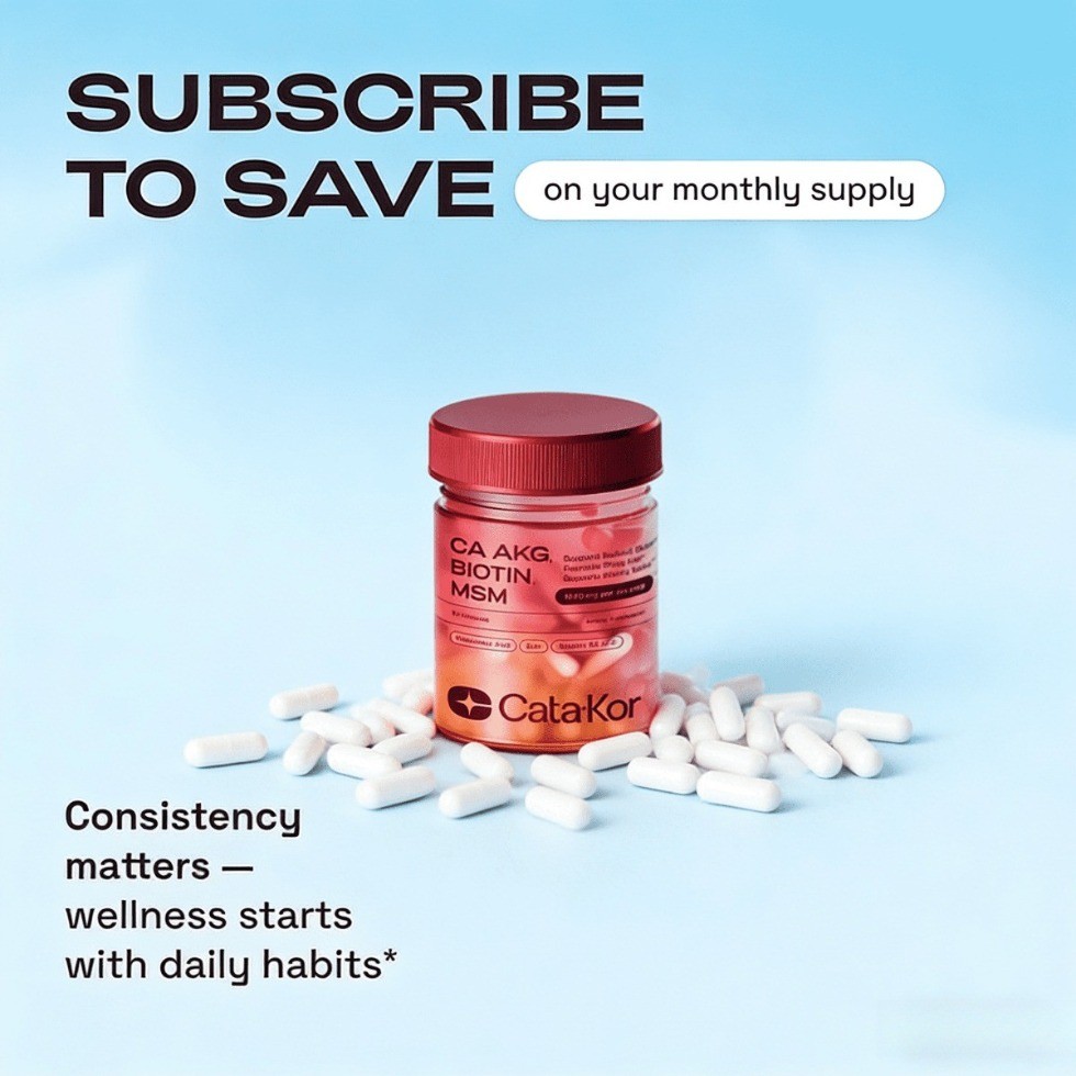 CataKor Skin Hair Nails Vitamins 90 Caps Biotin Hyaluronic Acid Beauty Care