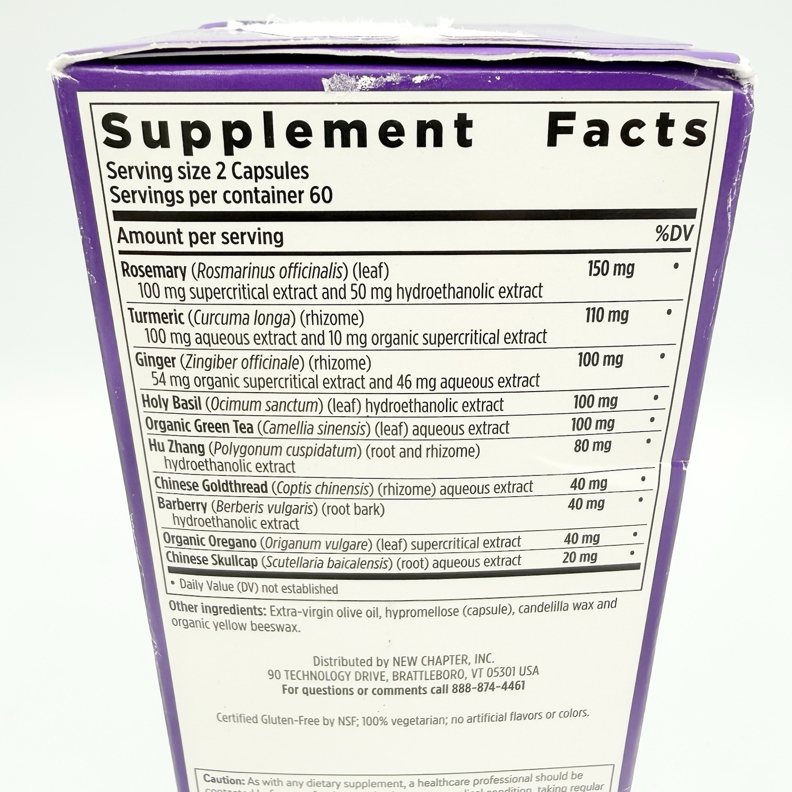 New Chapter Zyflamend Herbal Pain Relief 120 Capsules EXP 04/2026 SEALED