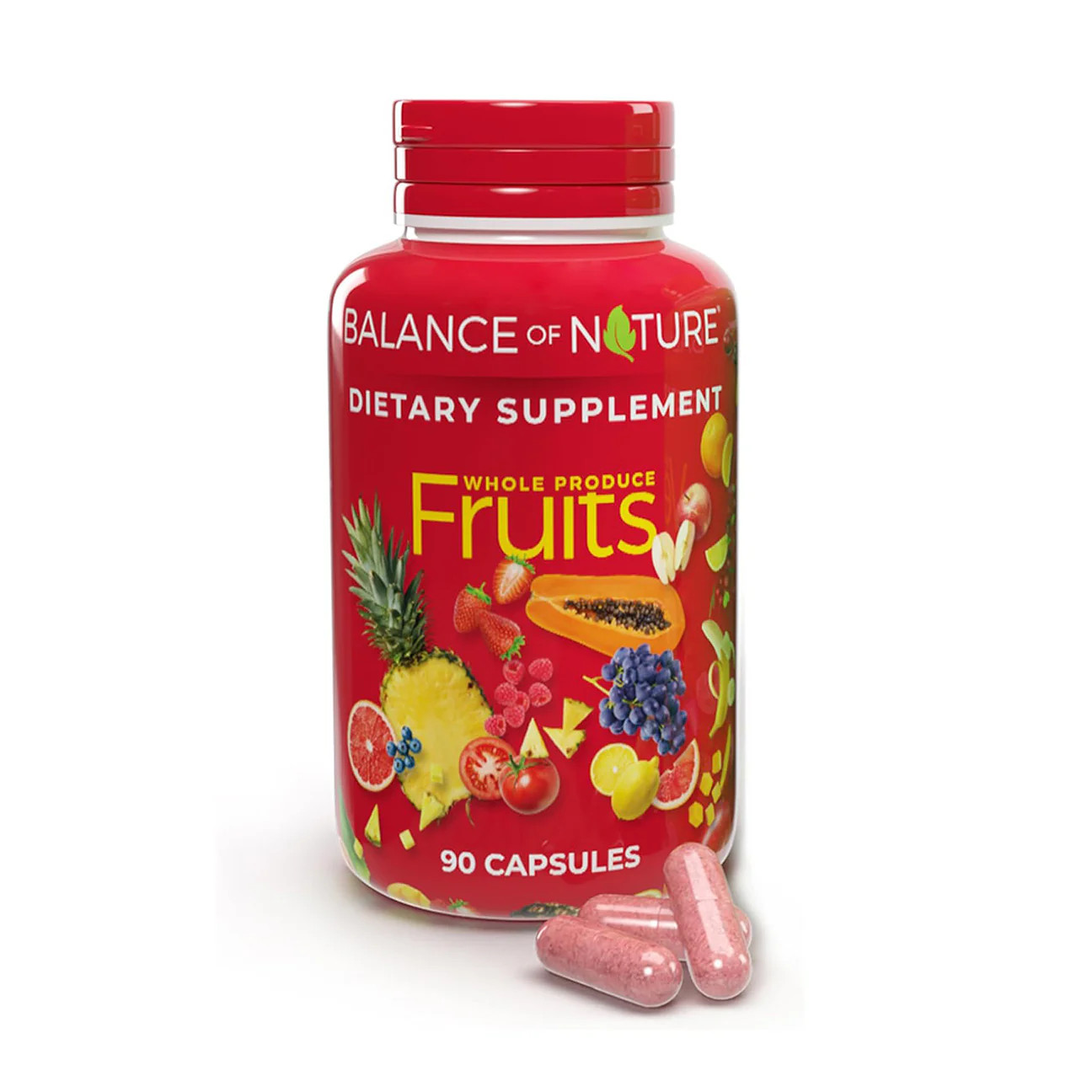 Balance of Nature Whole Fruits Supplement with Superfood Fruits (90 Capsules)