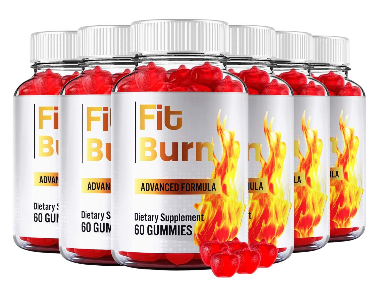 (6 Pack) Fit Burn Gummies – Advanced FitBurn Formula for Weight Loss Support