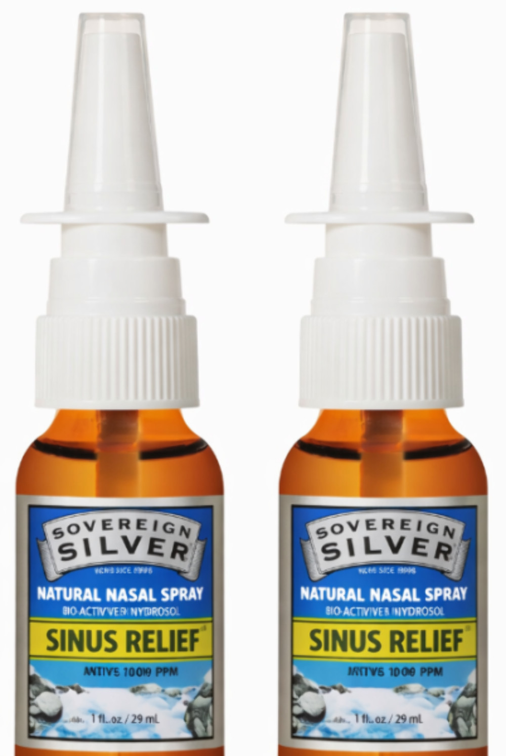 2x Sovereign Silver Natural Nasal Spray – Colloidal Silver 10 ppm 1 fl oz (30mL)