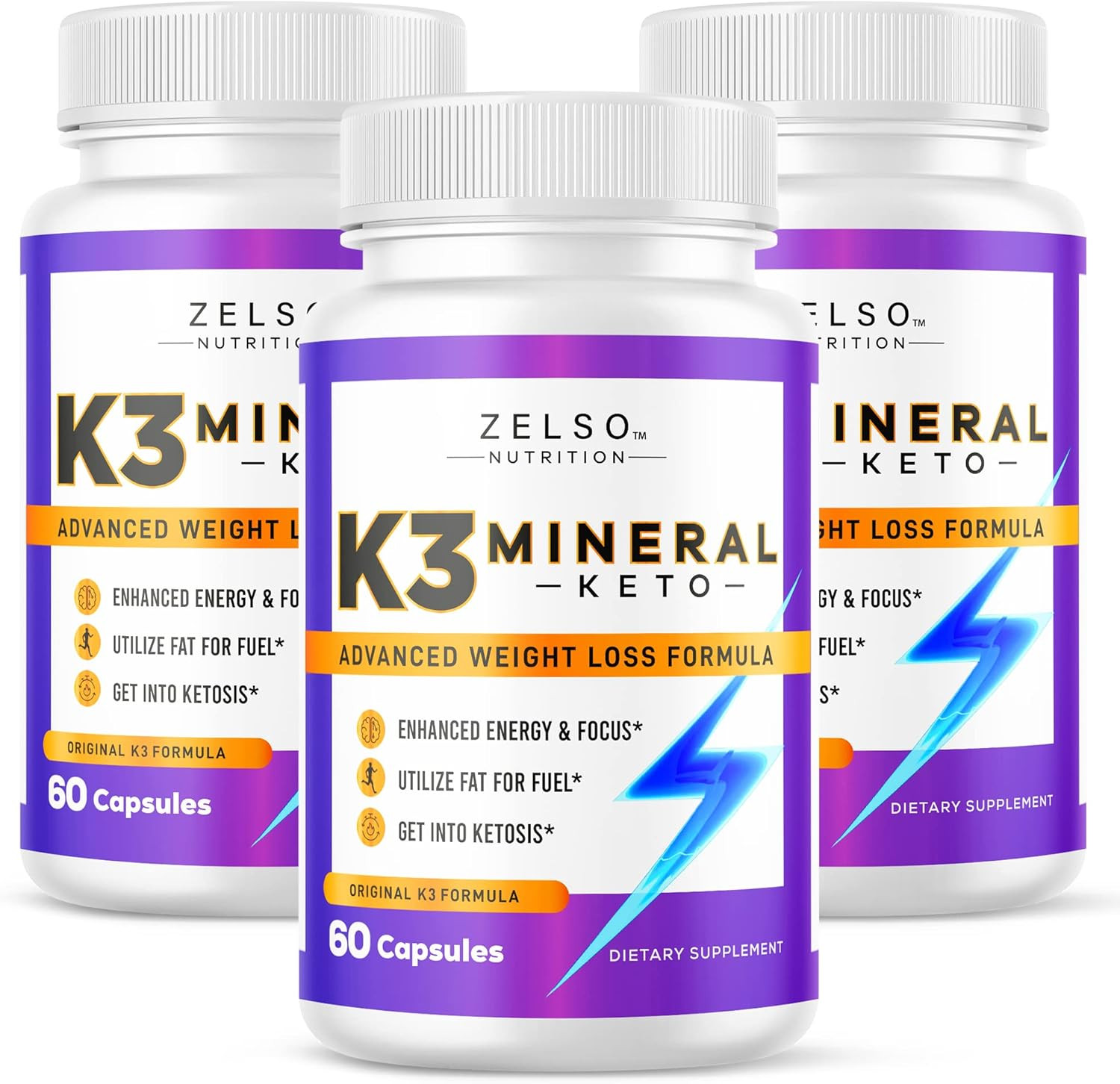 (3 Pack) K3 Mineral Weight Loss Pills for Women and Men, K3 Mineral Pills – K3 S