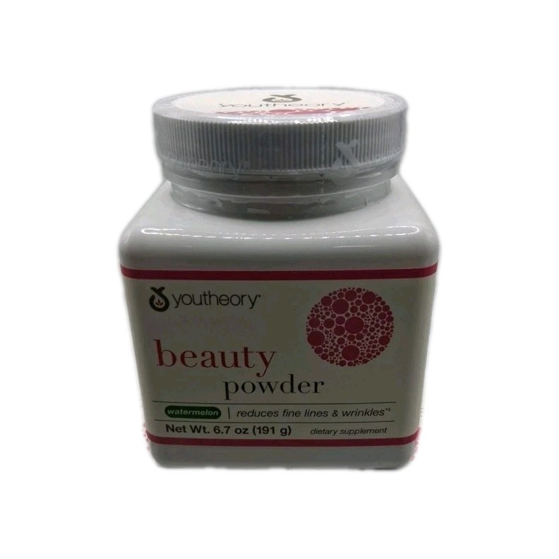 3x Youtheory Beauty Powder Watermelon 6.7 Oz. Ea. Exp:04/2026 (Lot Of 3)