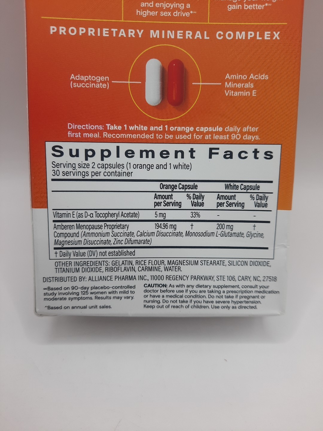 Amberen Menopause Relief Capsules 60 Count Exp 09/2027