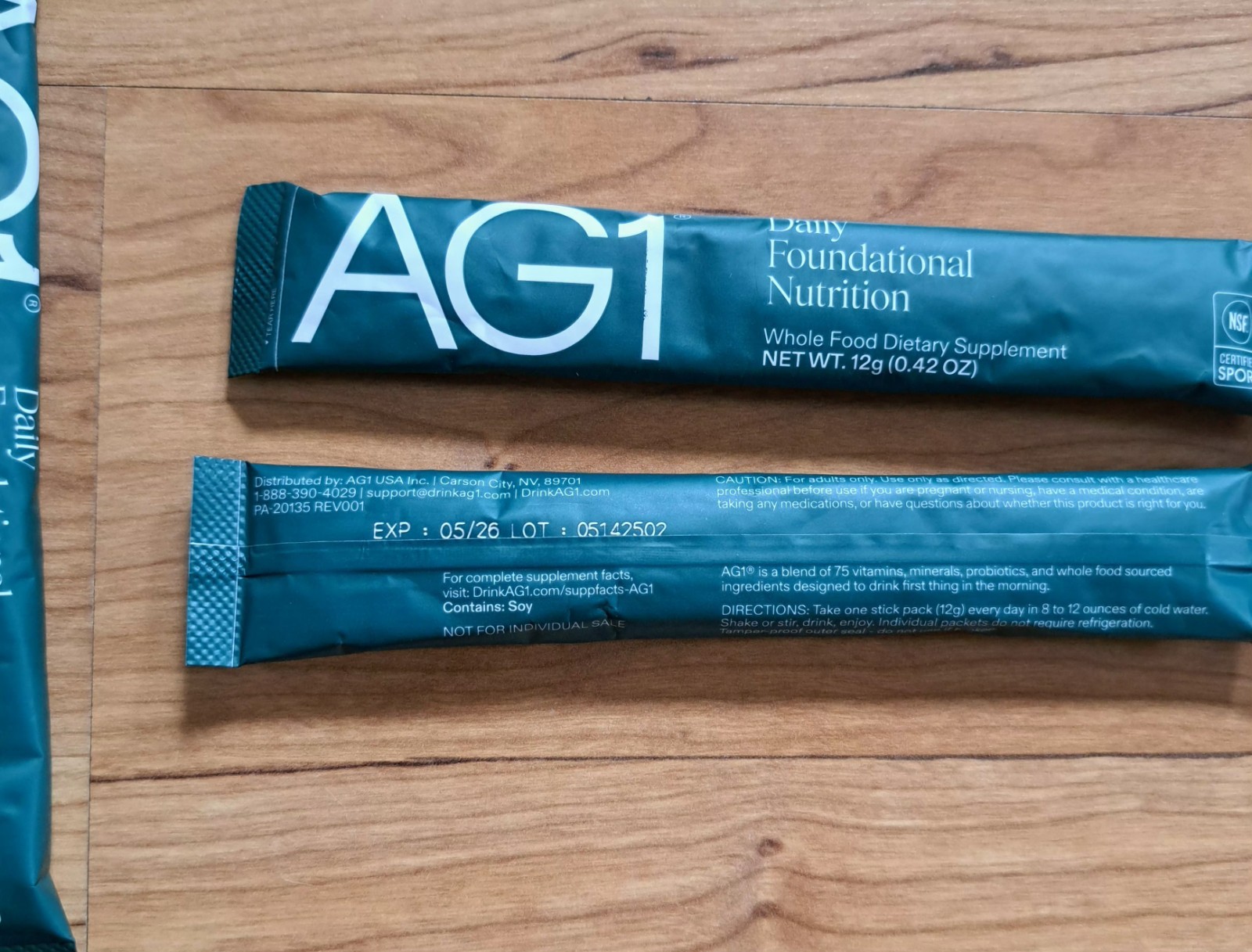 20 Travel Packs AG1 Athletic Greens Nutrition Vitamins Probiotics 5/2026