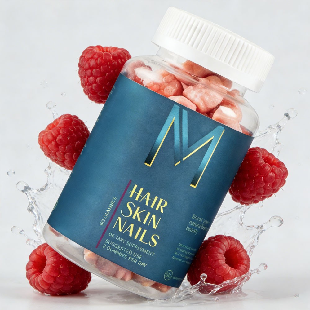 Hair Skin and Nails Gummies – Supports Healthy Hair – Vegan biotin Vitamins