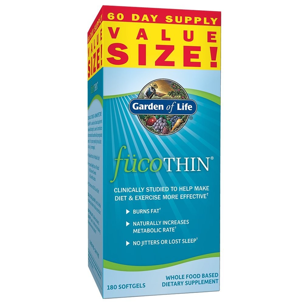 Garden of Life Fucoxanthin Supplements – 180 Count (Pack 1), Default