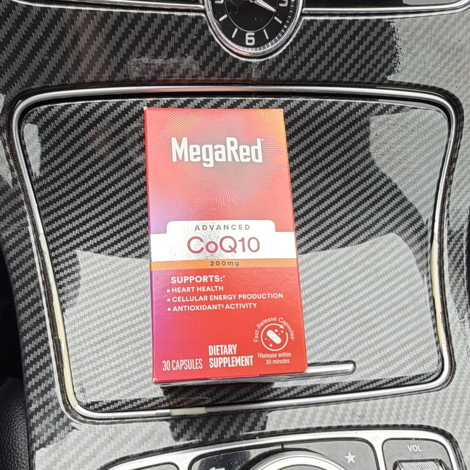 MegaRed Advanced CoQ10 200mg Heart Health Energy Antioxidant 30 Capsules