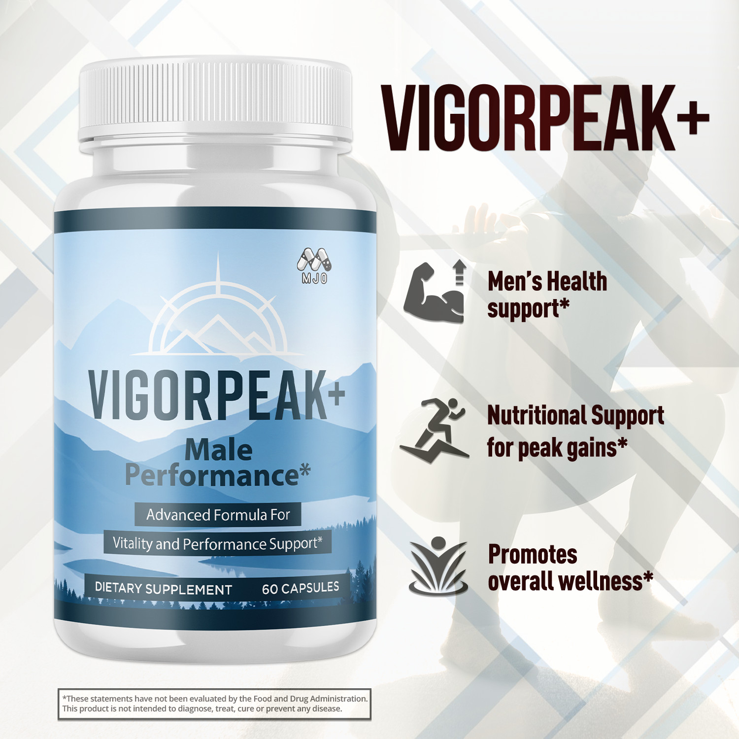 (3 Pack) Vigorpeak Advanced Male Health & Performance Support Formula 180 Caps