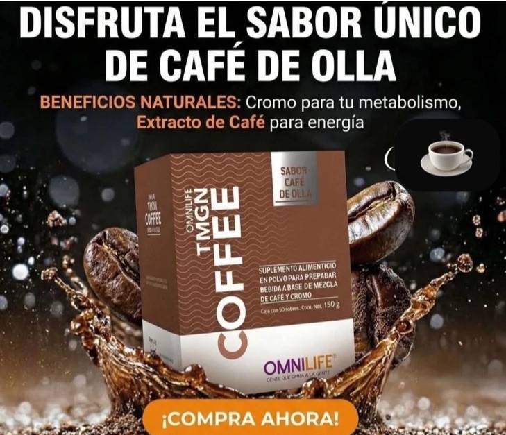 Coffee de Olla OML TMGN Omnilife ( 1 Caja Con 30 Sobres )