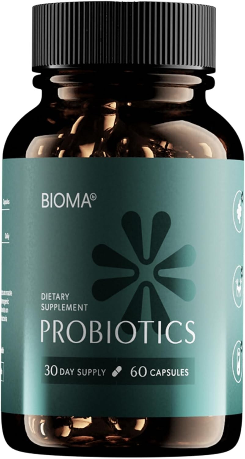 3~Pack BIOMA Probiotics Digestive Health Gut Support for Men & Women 60 Capsules