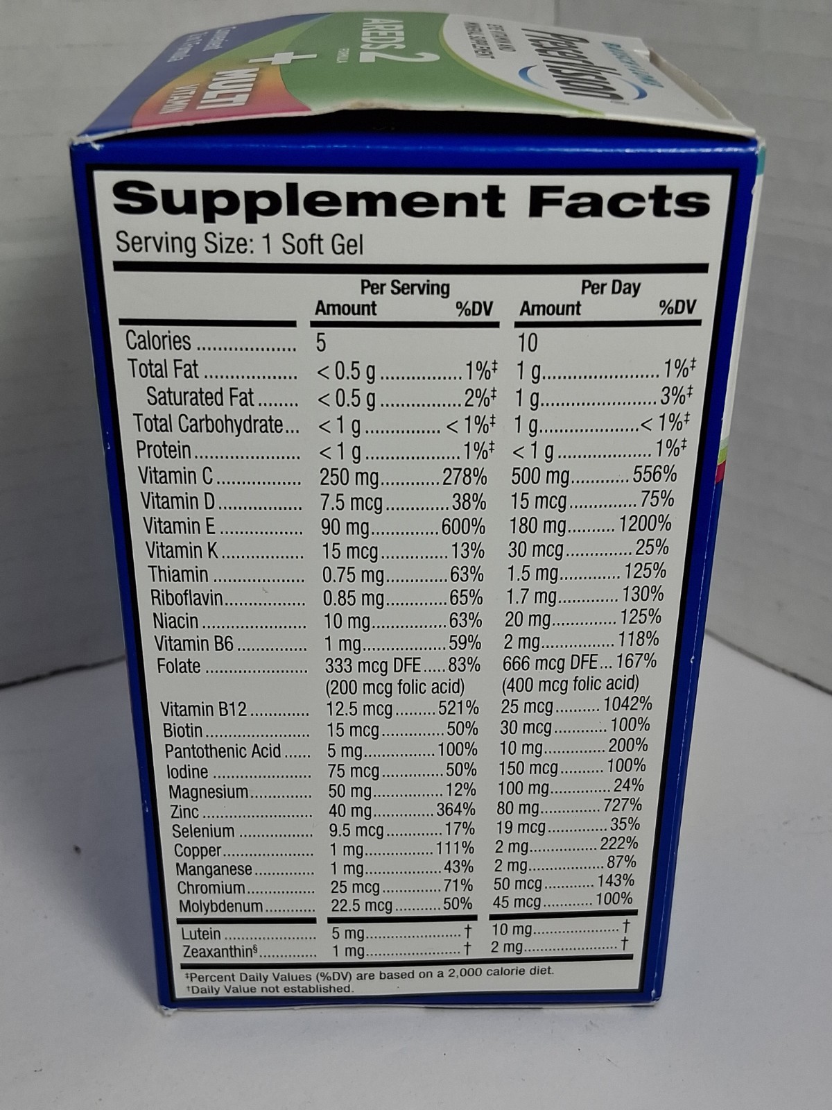 PreserVision AREDS 2 Formula + Multivitamin 100 Soft Gels Bausch Lomb Exp 05/26