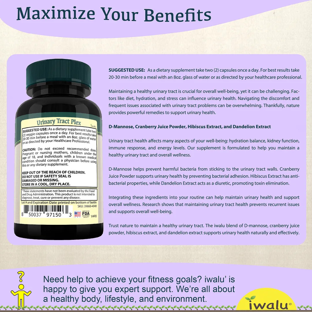 Urinary Tract Natural Supplements | Best Supplement Capsules FREE SHIP