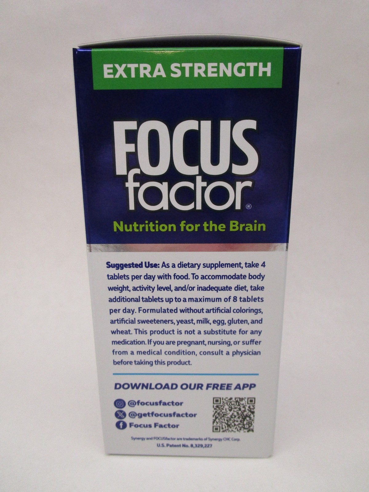 3 x Focus Factor Extra Strength Multivitamin Brain Health 60 Count Bottle 2/28