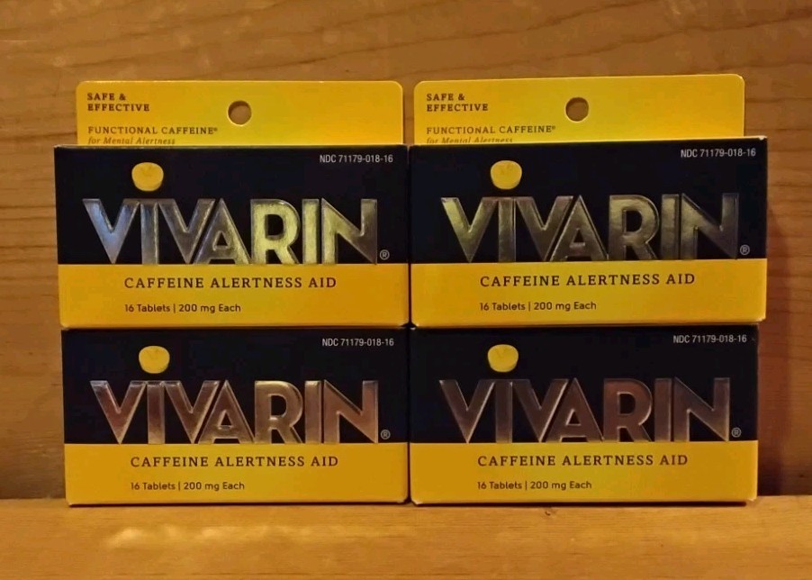 Vivarin Caffeine Alertness Aid Tablets (4) Packs (64 total) New EXP 11/2026