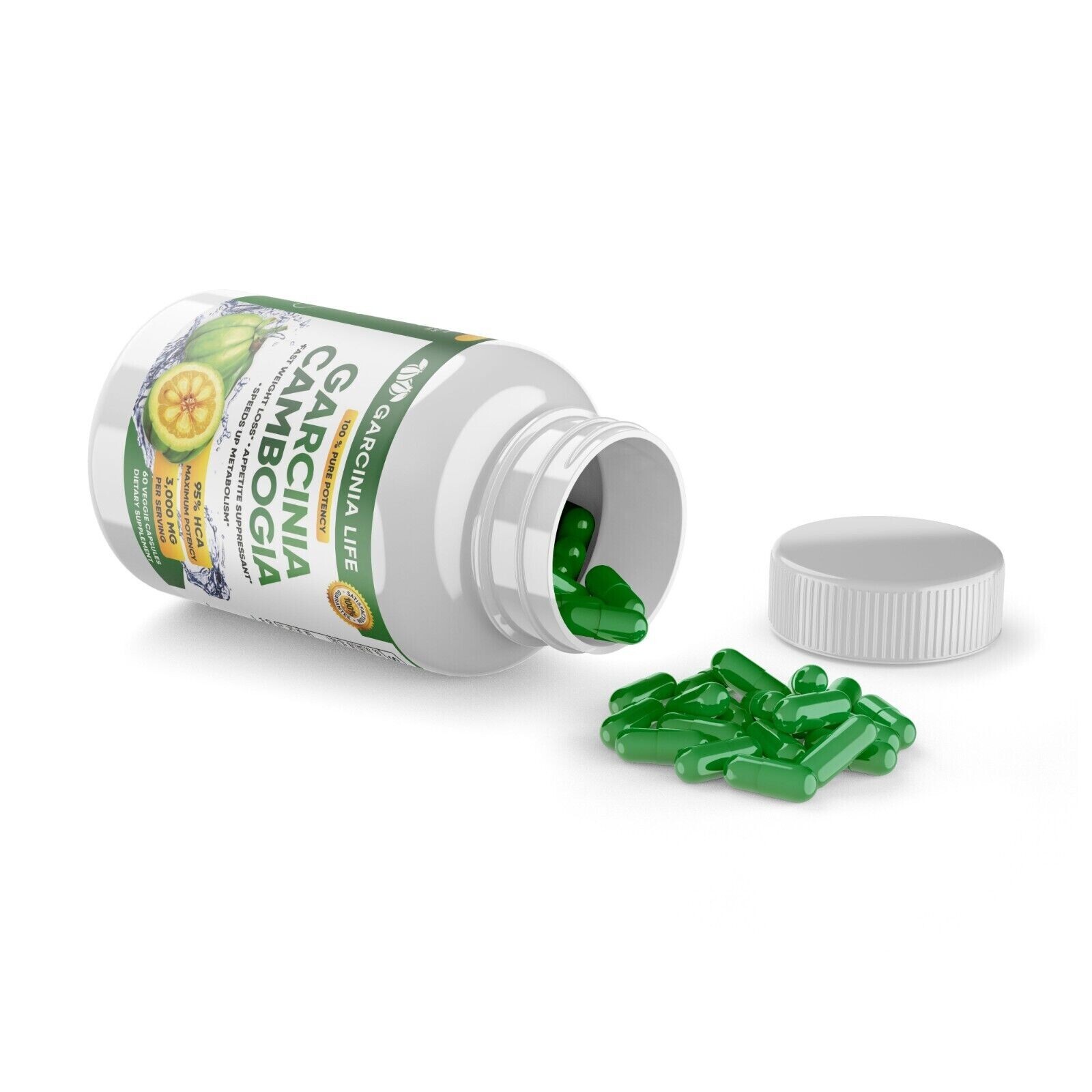 3 x BOTTLES 180 Capsules 3000mg Daily GARCINIA CAMBOGIA HCA 95% Weight Loss Diet
