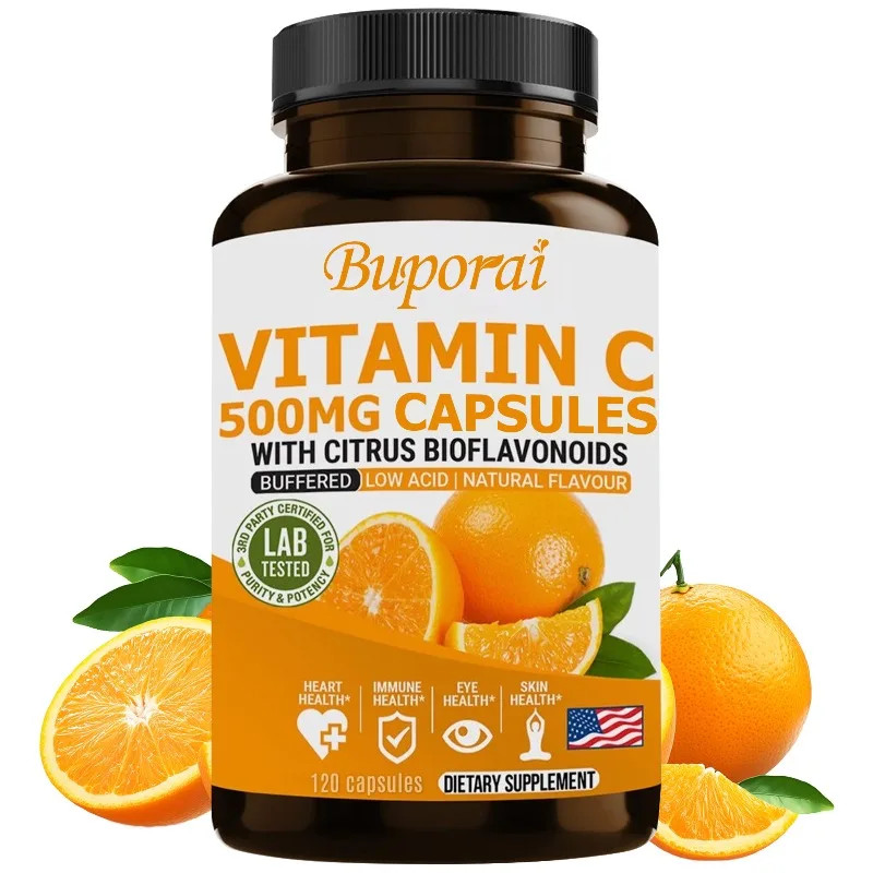 Vitamin C 500mg 120pcs,Promote Absorption and Digestive, Bone and Joint Health