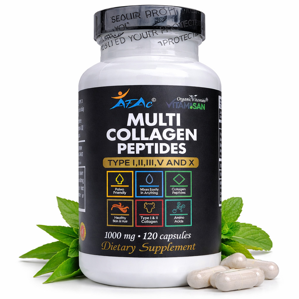 240 Capsules PEPTIDE COLLAGEN Hydrolysate Vitamin C ANTIANGING I.1I.II.II.V.X