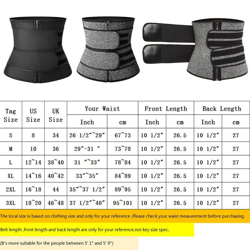 Men’s Abdomen Fat Burner Belly Compression Body Shaper Waist Trainer Sweat Belt