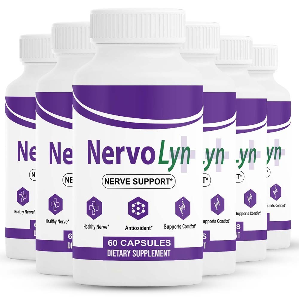 (6 Pack) NervoLyn Capsules, All-Natural Nervo Lyn for Nerve Health Support