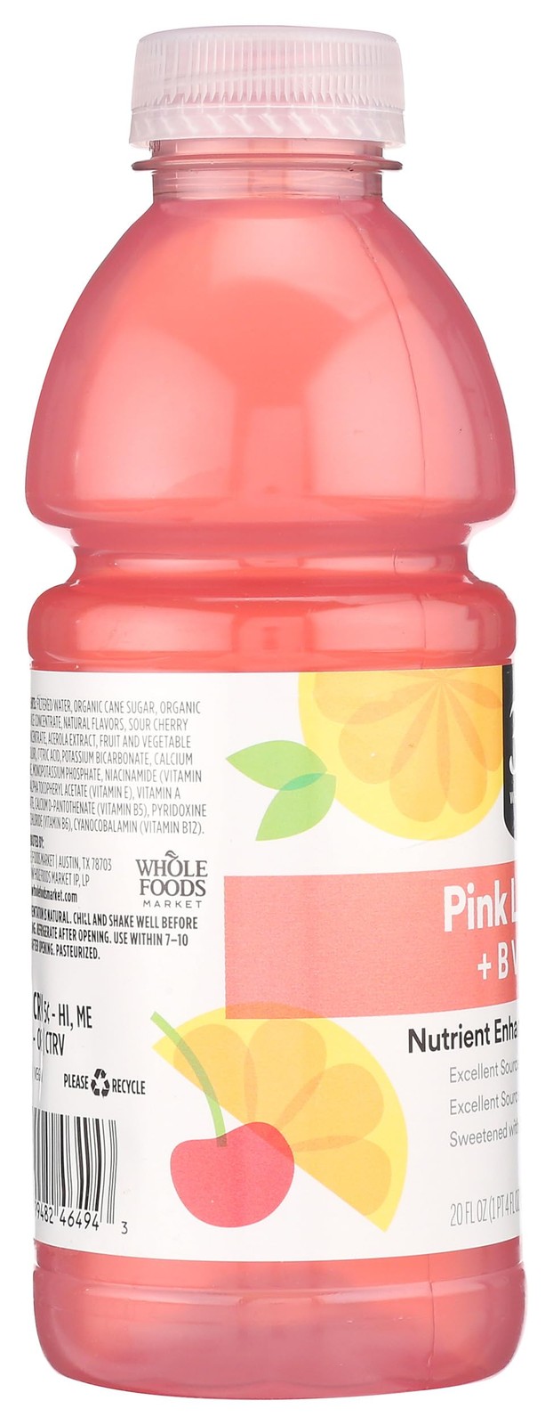 365 by Whole Foods Market, Nutrient Enhanced Water, Pink 20 Fl Oz (Pack of 1)