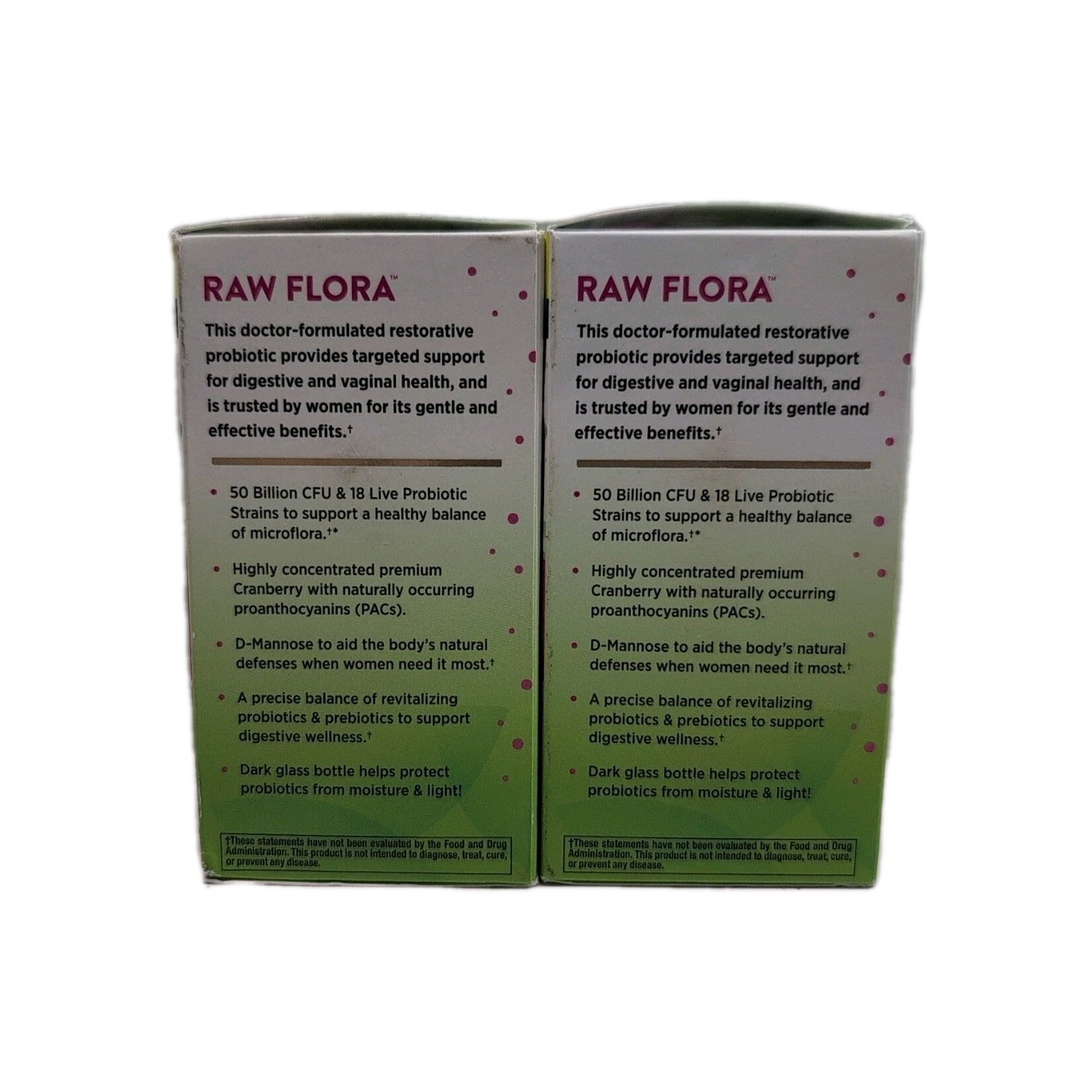 (2) Nature’s Truth – Raw Flora Probiotic-18, 33 Capsules Each. Exp: 02/2026+