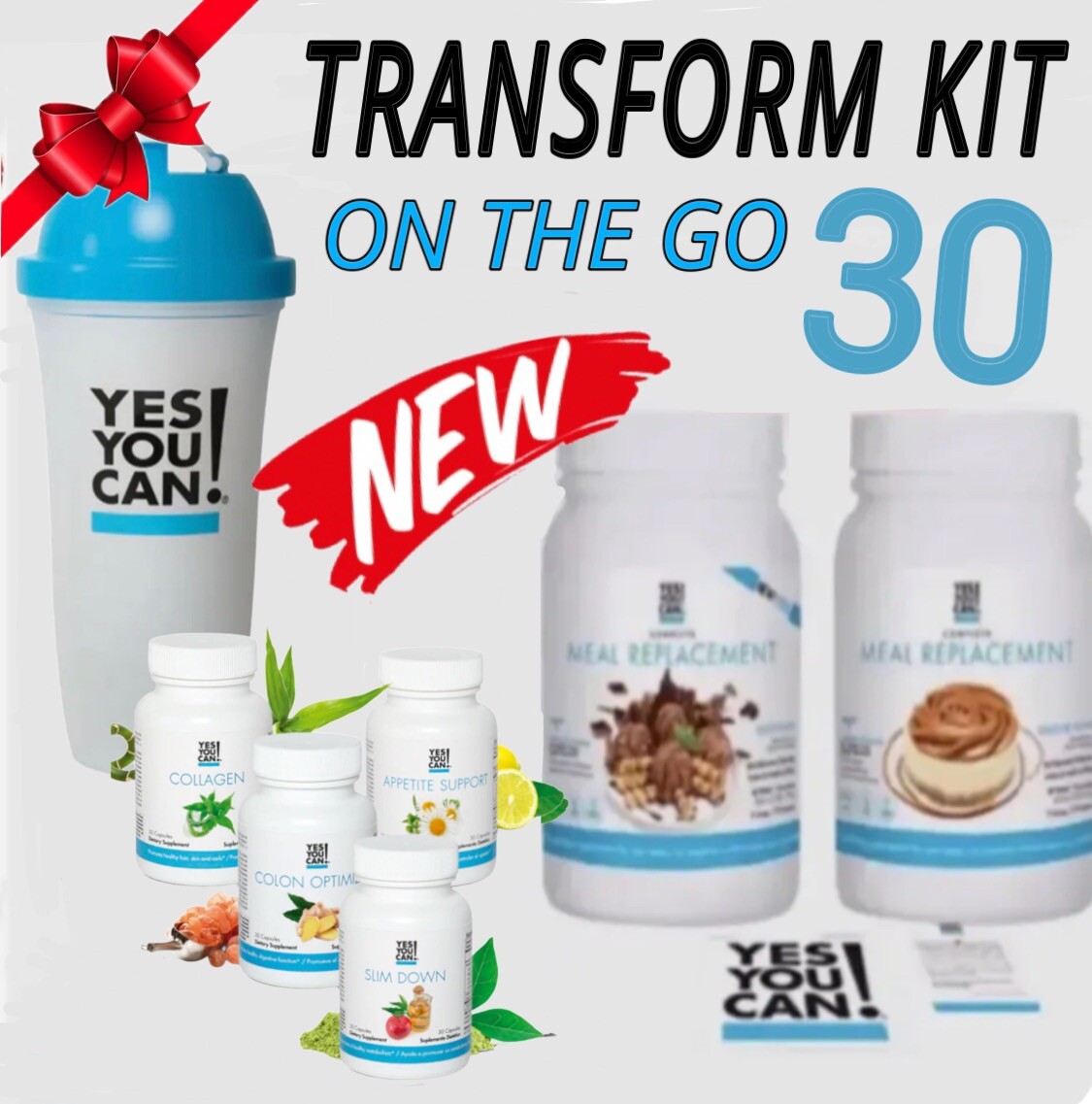 Kit On the Go 30 Pierde Peso Ya Yes You Can llévate GRATIS Vaso Shaker
