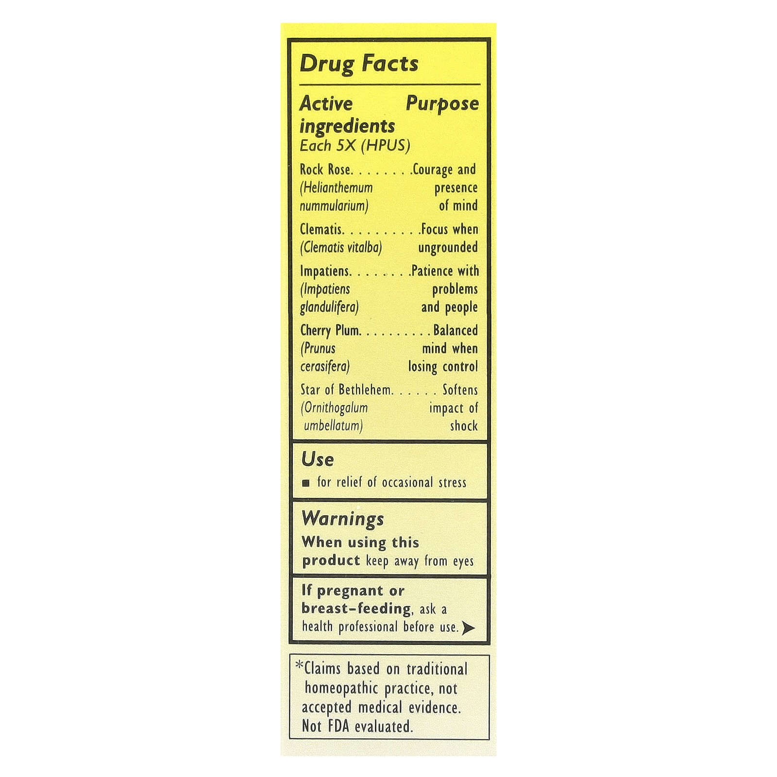 Original Flower Remedies, Rescue Remedy®, Natural Stress Relief, 0.7 fl oz (20
