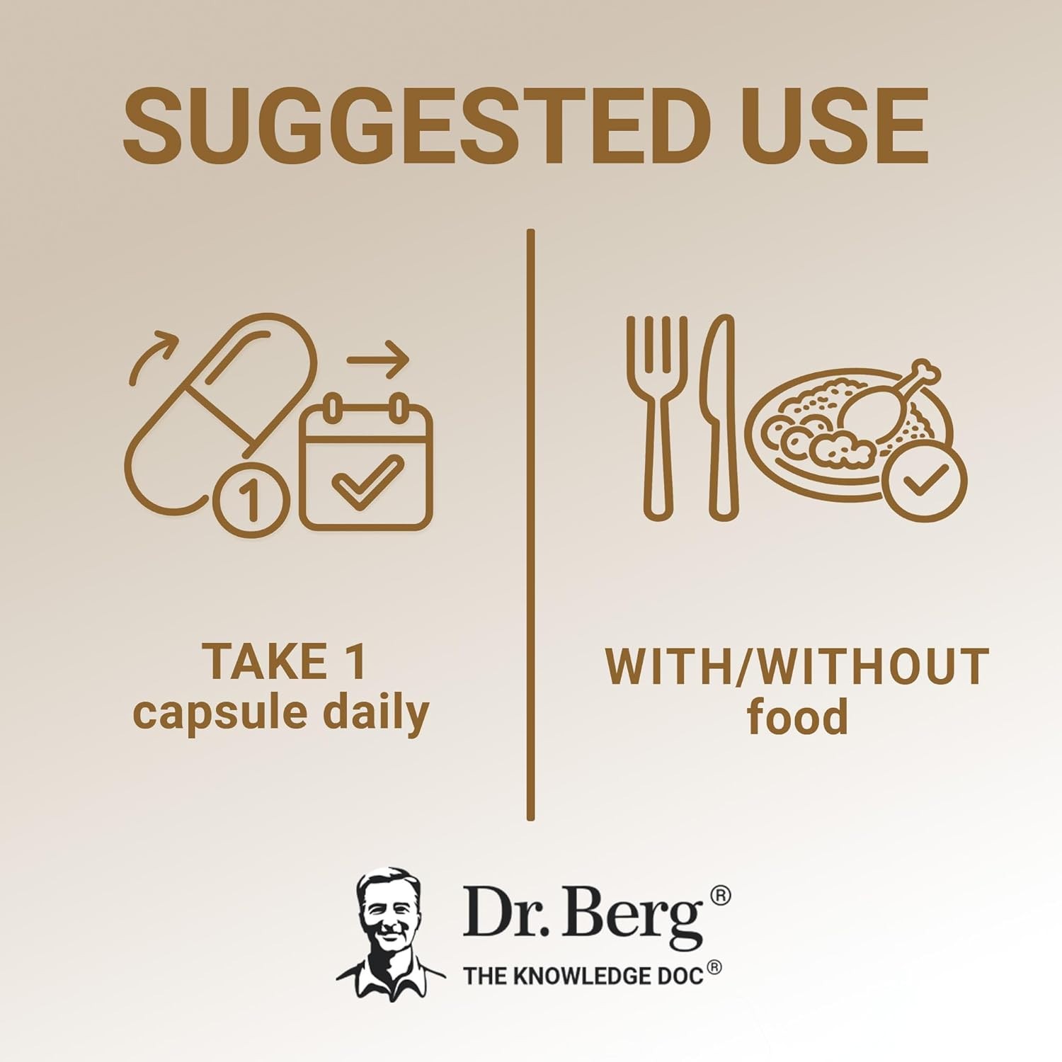 Dr. Berg D3 & K2 Vitamin Supplement – D3 K2 10,000 IU , 120 Capsules