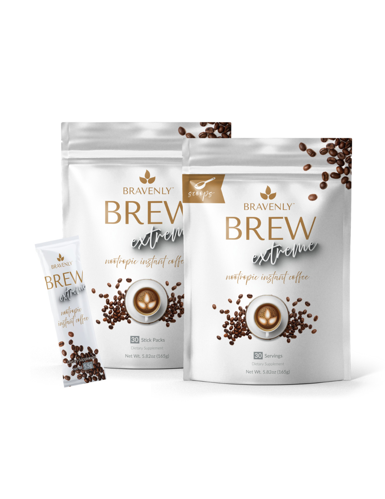 NEW–X2 Bravenly Brew Extreme Bulk Powder 60 servings (11.64oz)