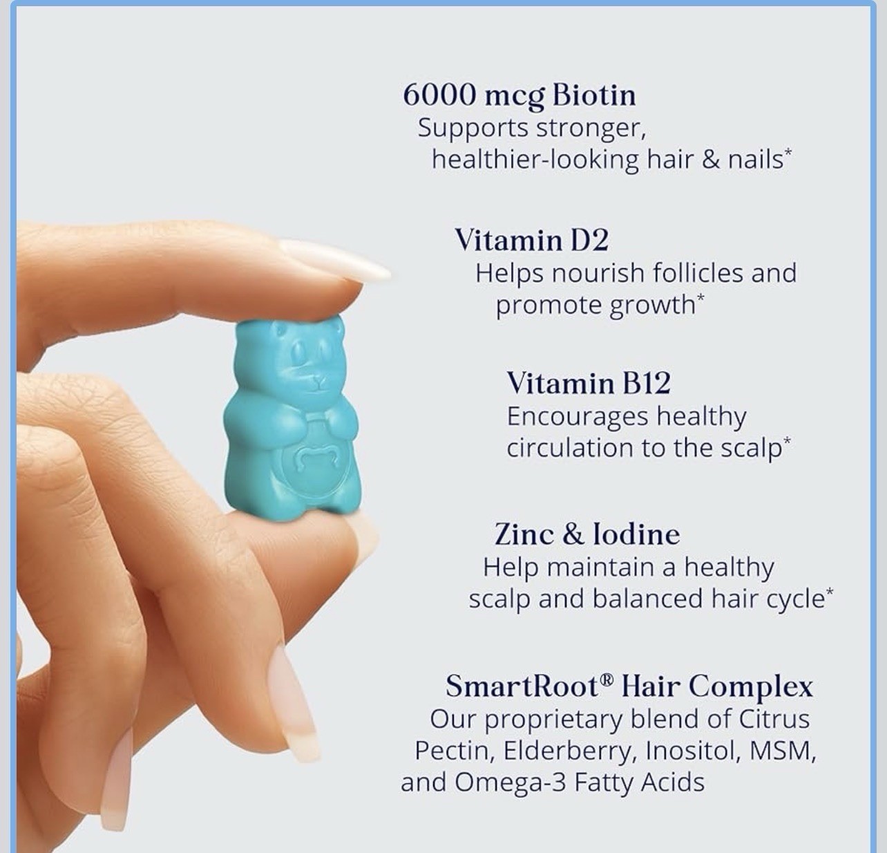 SugarBearPro Hair Vitamin Gummy 1 Month Supply, Extra Strength Biotin