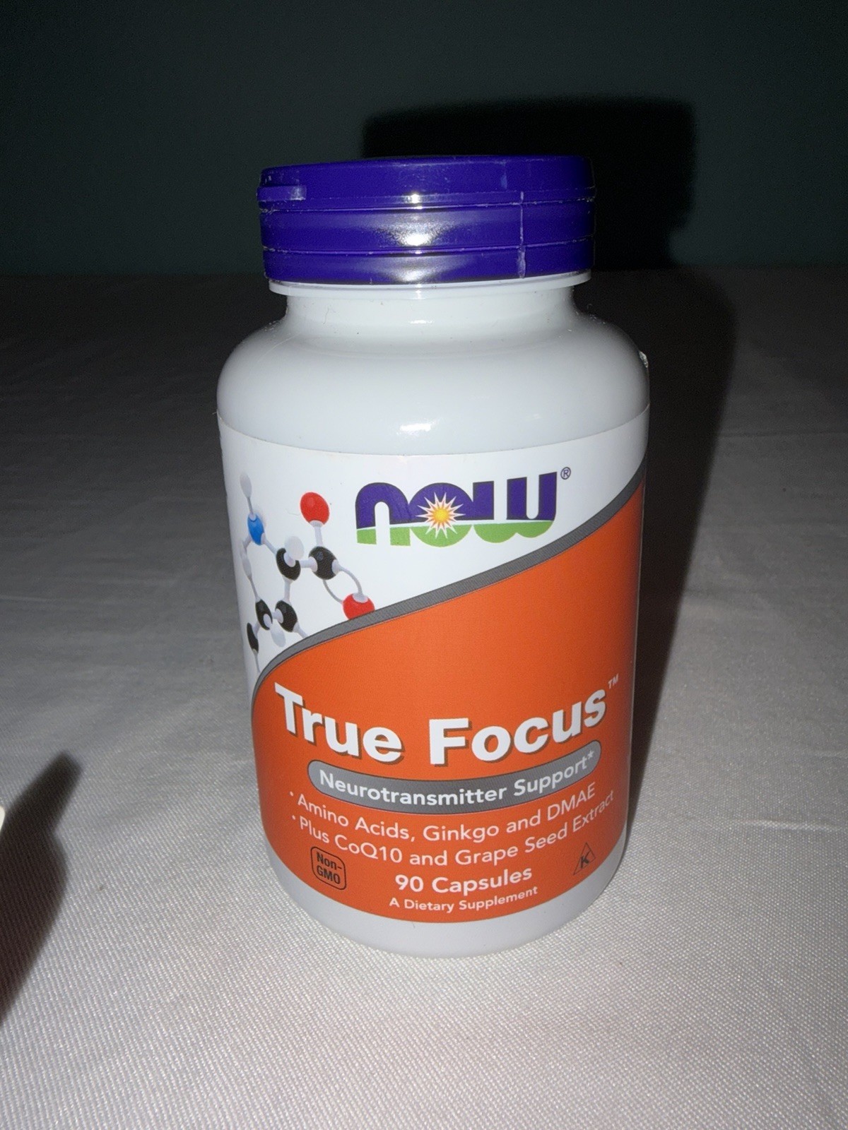 Now Foods True Focus Neurotransmitter Support New Sealed Bottle 90 Capsule 01/29