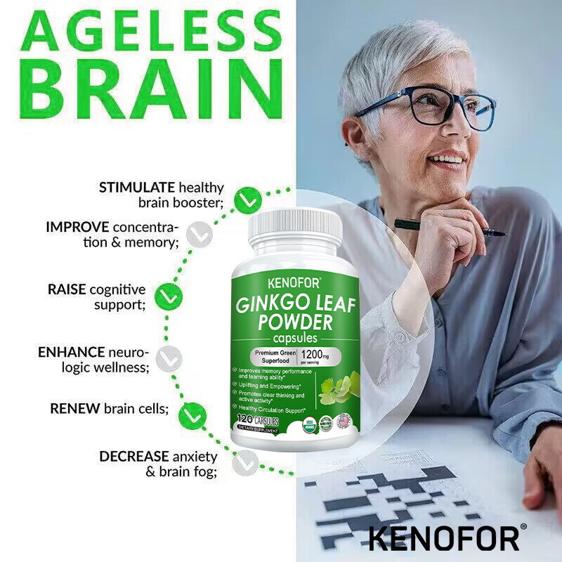 Ginkgo Biloba Extract Capsules – Improves Memory Performance & Learning ability