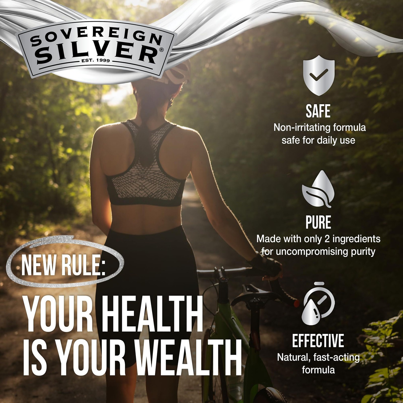 2x Sovereign Silver Natural Nasal Spray – Colloidal Silver 10 ppm 1 fl oz (30mL)