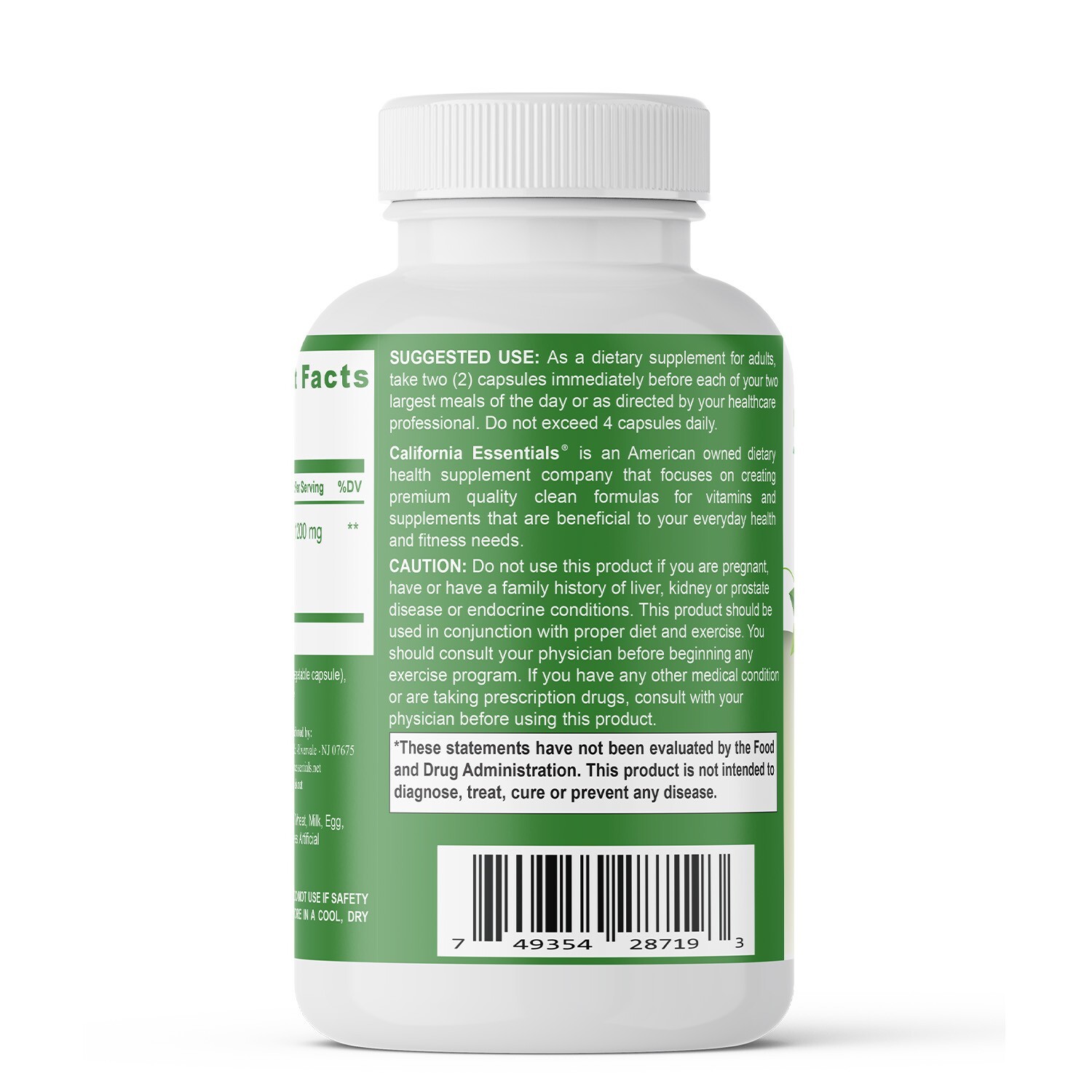 White Kidney Bean Help Weight Loss, Block Enzyme Alpha Amylase 60 Cap, Pack of 3
