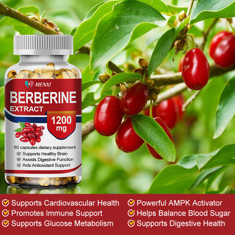 Berberine Extract Support 1200mg per Serving – High Absorption For Heart Health